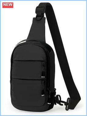 Small Crossbody Bag Mini Sling Bag Lightweight Nylon Chest Bag Hiking Travel